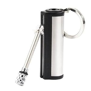 SODIAL(TM) Match Box Lighter Lites 15000 Times Keyring Gadge Gift - Camping Hiking Outdoor living fire lighter