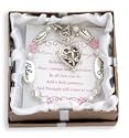 Clearly Charming Believe, Courage, Strength Silver & Crystal Expressively Yours Bracelet