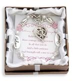 Clearly Charming Believe, Courage, Strength Silver & Crystal Expressively Yours Bracelet