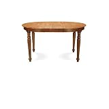 Review International Concepts  / International Concepts T58-6648XBT 48 x 48 x 66 Inch Oval Butterfly Leaf Extension Table - Cinnamon-Espresso