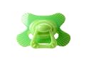 Large Dental Soother Semi Filled Solid Green Print 12+ months