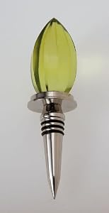 Lime Ellipse Bottle Stopper