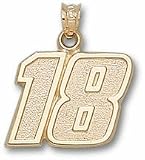 Kyle Busch Large Driver Number 18 5/8 Pendant - 14KT Gold Jewelry