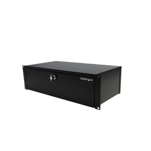 Detail image StarTech 3U 9-Inches Deep Rack Mount Locking Storage Drawer SH39LK - Black