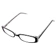 Foster Grant Reading Glasses Olivia Full Plastic Rim-Black (+1.25)