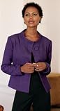 Review   / STAND COLLAR THREE-BUTTON JACKET