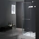 Vigo VG6011CHCL32 Frameless 32 x 32 Clear Glass Corner Shower Enclosure Chrome