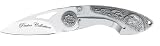 Schrade SCWSE Pewter Collection Folding Pocket Knife, With An Eagle-Engraved Handle