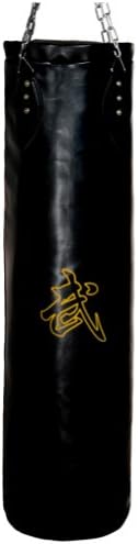 Shan Ren Sports Heavy Bag Pu Leather Hollow Boxing Punching Bag Target with Iron Chain and Hook