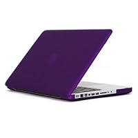 Speck Products See Thru Satin, Soft Touch Hard Shell Case, for 13-inch MacBook Aluminum Unibody/Black Keyboard (Purple)