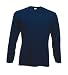 Fruit of the Loom long sleeve plain t-shirt Navy blue Large