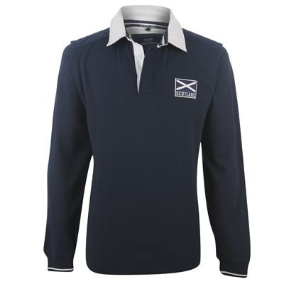 WC Long Sleeve Rugby Top Mens Scotland Large