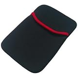 Leegoal Neoprene Sleeve protective cute Case Pouch for 7 inch 16:9 Google Android Tablet PC (Black Red)