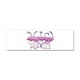 21 x 7 Wall Vinyl Sticker Cool Flamingos with Sunglasses