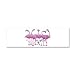 21 x 7 Wall Vinyl Sticker Cool Flamingos with Sunglasses