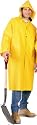 PVC Knee Length Yellow Raincoat size Small