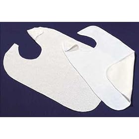 Adult Terry Cloth Bibs(Choose style=Terry Snap Closure)