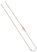 14 KT Rose Gold over Italian Sterling Silver 1 MM Diamond Cut Snake Chain Necklace 14" to 30"