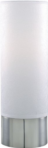 Soho Accent Table Lamp - Polished Steel - White