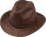 Rust Brown Top Quality Leather Crushable Fedora Rust Brown Top Quality Leather Crushable Fedora