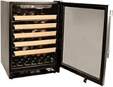 Haier HVCE24CBH Built-In or Freestanding 50-Bottle Wine Cellar with LED Display