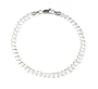 Sterling Silver Charm Bracelet for Women 7 Inch