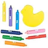 BRUIN BATHTIME CRAYON SET 9 CRAYONS AGES 2+ WITH DUCKY SPONGE PLAY SET