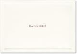 Double Embossed Border Folded Ecru Note Card
