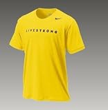 NIKE MEN'S LIVESTRONG PERFORMANCE COTTON TEE SHIRT YELLOW *Super Soft and Comfortable*
