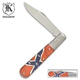 Master Barlow Confederate Flag Folding Knife
