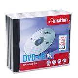 imation  DVD+R Discs, 4.7GB, 16x, w/Jewel Cases, Silver, 5/Pack - Same Day Shipping (orders by 3 pm), Next Day Delivery (in most cases)