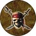 Pirates of the Caribbean Skull & Crossbones Decorative Button