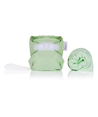 The Pop-In Bamboo Nappy Trial Pack - Birth to potty - Pistachio