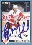 Bob McGill, Detroit Red Wings Autographed Card