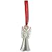 Red Rhinestone Salvation Army Angel Ornament - Silver