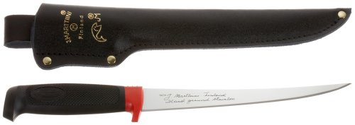 Marttiini Messer Finnisches Filiermesser, Klinge 19 cm, Kautschuk-Griff, Lederscheide 9036 Preisvergleich