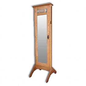 Mission-Jewelry Mirror-oak