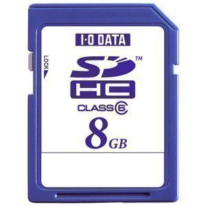 I-O DATA SDHC�������[�J�[�h 8GB �X�s�[�h�N���XClass6 SDH-S8G