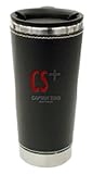キャプテンスタッグ(CAPTAIN STAG) CS+ フタ付ダブルカップ440ml(ブラックレザー)