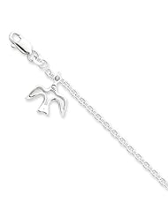 Sterling Silver Dove Charm Bracelet
