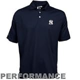 Antigua New York Yankees Navy Blue Excellence Performance Polo