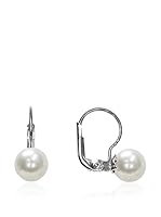 Mayumi Pendientes Fascino Sterling-Silber 925 / Blanco
