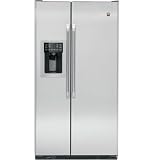 GE Cafe : CSHS5UGXSS Energy Star 25.4 Cu. Ft. Side-By-Side Refrigerator with Dispenser