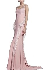A-line Cocktail Floor Length Chiffon/Organza/Taffeta Sleeveless Beaded Lace Homecoming Dress/Pageant Dress/Prom Dress/Party Dress/Wedding Dress 