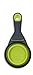 Dexas Popware for Pets Collapsible Klip Scoop, 3 in 1 Design Convenient Measuring Cup, Food Scooper and Bag Clip,1 Cup Capacity Pet Food Scoop, Versatile Food Measuring Cups Portion Control Gray/Green
