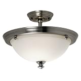 Buy light fixtures for Cheap light fixtures Checkolite 17067 63 Delta Victorian 3 Light Semi Flush Stainless Steel Tools Home Improvement light fixtures