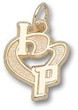 Detroit Pistons "I Heart Logo" 1/2" Sterling Silver Charm/Pendant