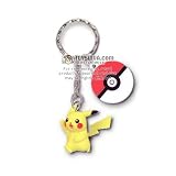 Pikachu - Pokemon DP Mini Keychain with a ~1.5 Figure and a Name Tag (Japanese Imported)