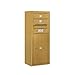 Salsbury Industries 3810S-02GFP Surface Mounted Horizontal 4C Mailbox, Gold