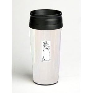 16 oz. Double Wall Insulated Tumbler with man in robe - Paper Insert by SHOPZEUS